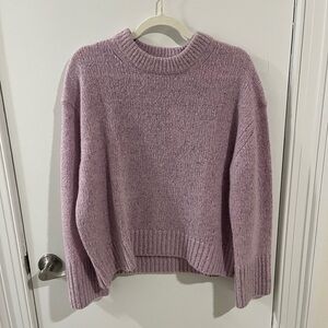 White + Warren - Donegal Crewneck in Speckled Pink